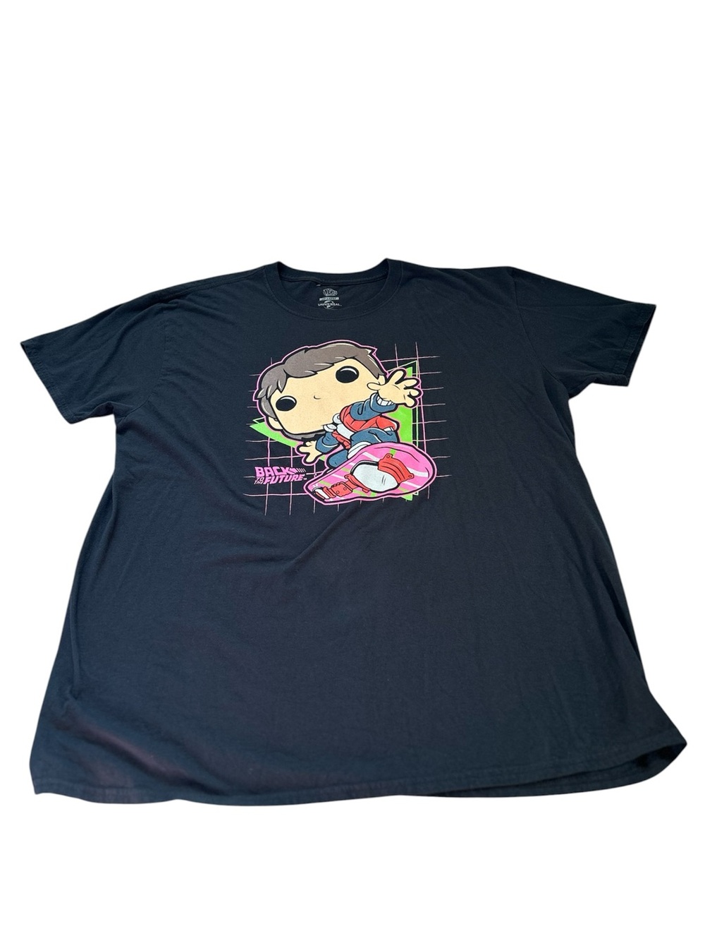 🆕Funko Black Tee with Neon Skateboard Pop Character